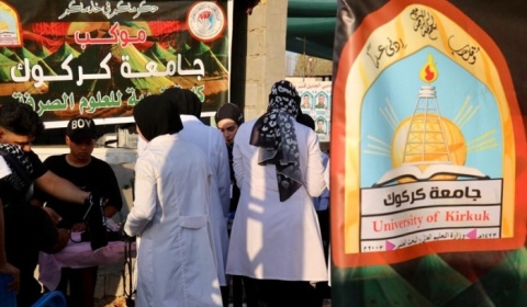 جامعة كركوك تباشر بتقديم خدماتها الطبية لزائري الأربعينية في كربلاء المقدسة